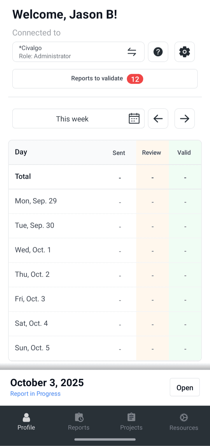 Logbook - Offline Punch Mobile App project preview